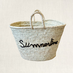 Load image into Gallery viewer, Beach bag &quot;Summertime&quot; black
