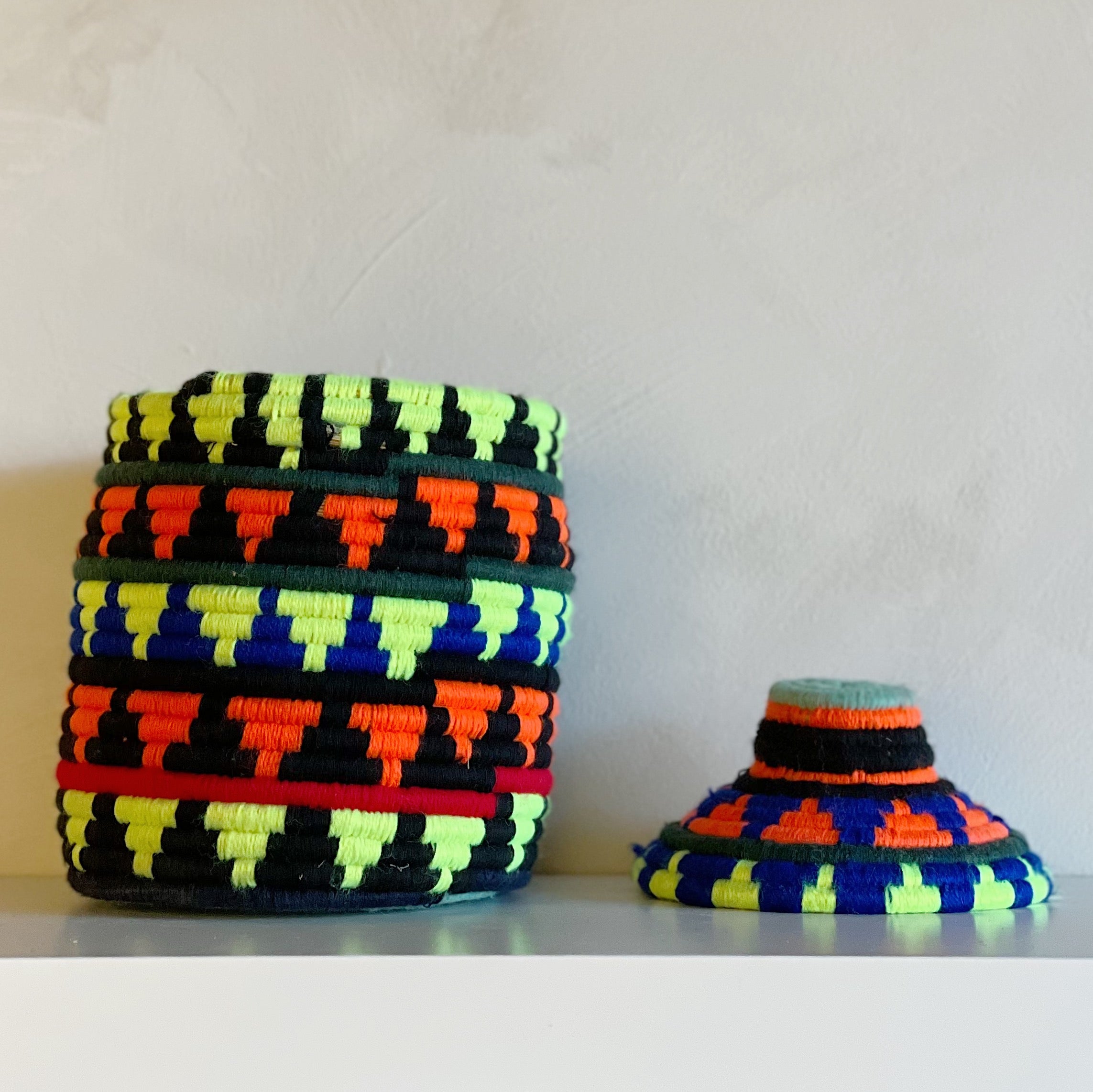 Colourful Amazigh basket #157