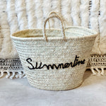 Load image into Gallery viewer, Beach bag &quot;Summertime&quot; black

