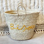 Load image into Gallery viewer, Beach bag &quot;Bisou&quot; yellow
