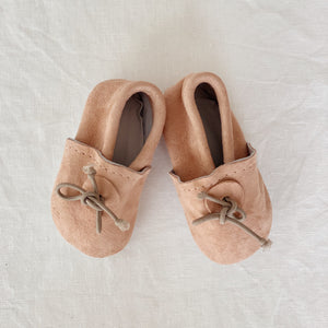 Baby slippers peach