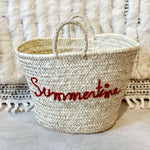 Load image into Gallery viewer, Beach bag &quot;Summertime&quot; red
