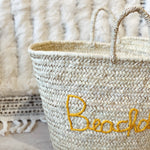 Load image into Gallery viewer, Beach bag &quot;Beachday&quot; yellow
