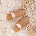 Load image into Gallery viewer, Leather mules Camel
