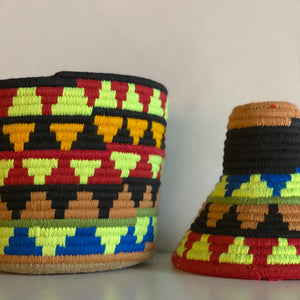 Colourful Amazigh basket #274