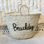 Load image into Gallery viewer, Beach bag &quot;Beachday&quot; black
