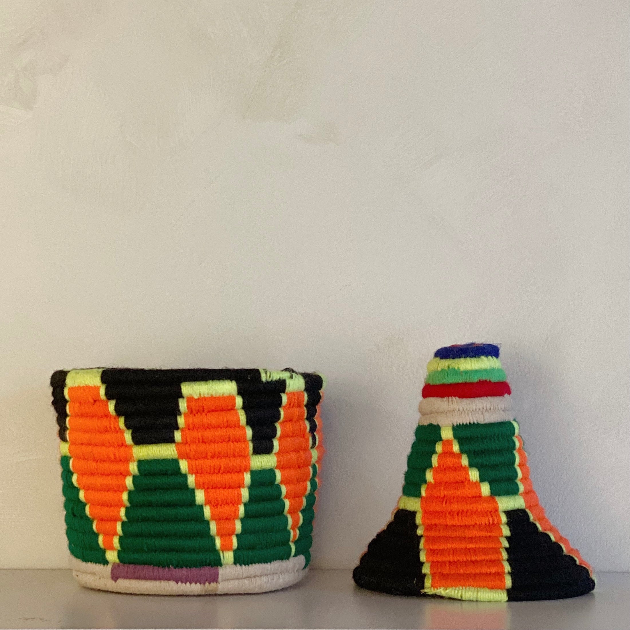 Colourful Amazigh basket #192