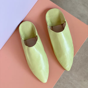 Leather mules Mint